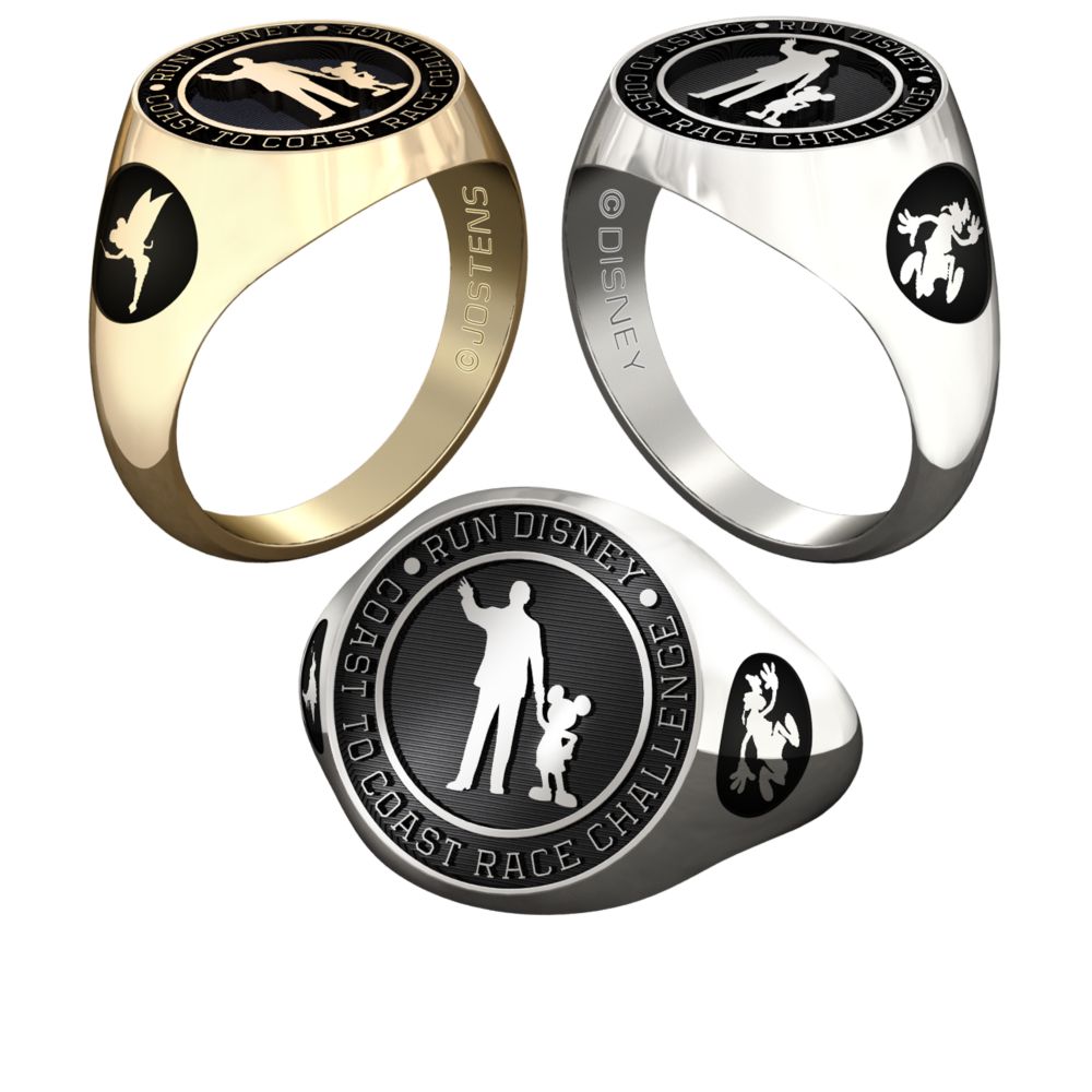Goofy and Tinker Bell RunDisney Ring for Men by Jostens - Personalizable