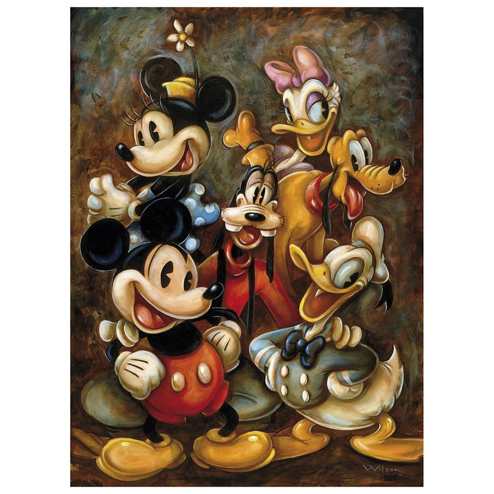 ''Mickey, Donald, Goofy, Pluto etc.'' Gicl&eacute;e