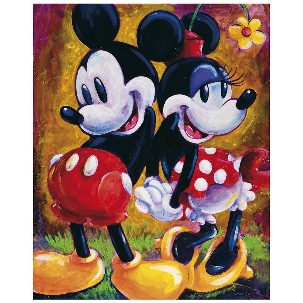 ''Two Hearts'' Minnie and Mickey Mouse Gicl&eacute;e