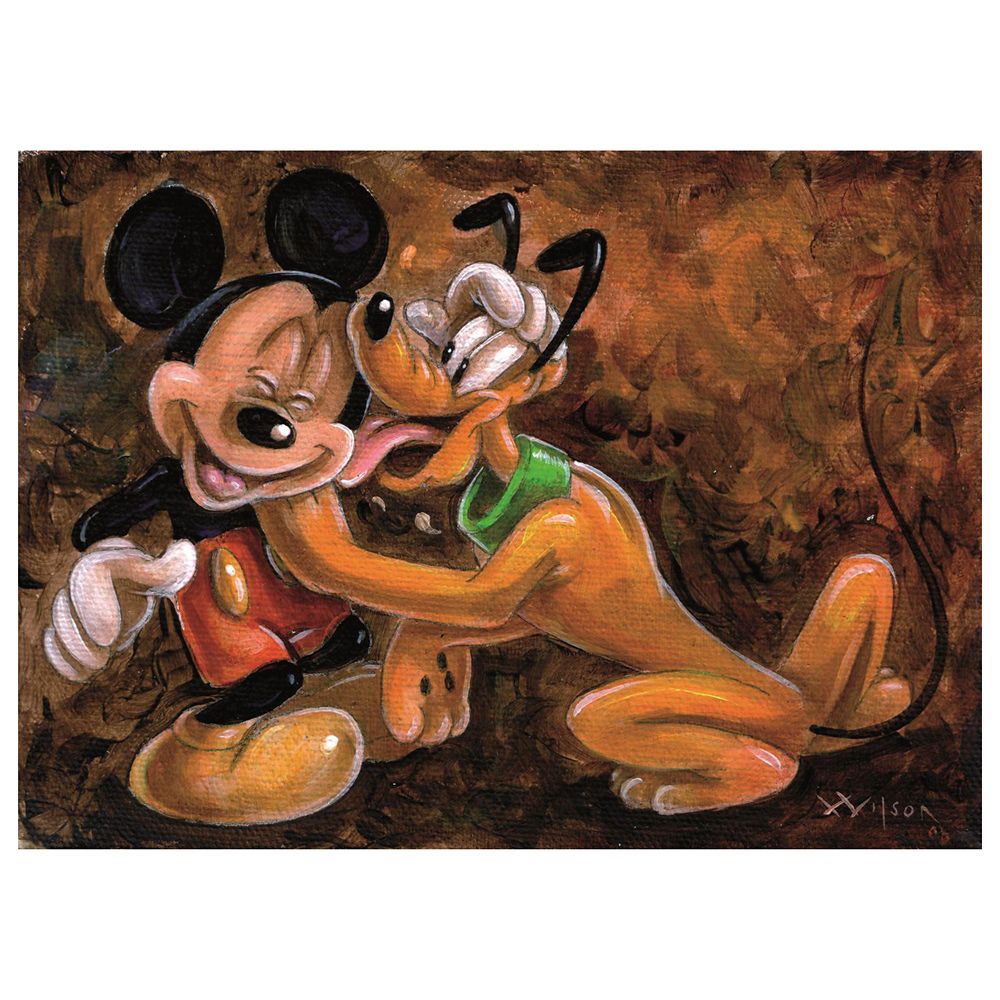 ''Mickey and Pluto'' Gicl&eacute;e by Darren Wilson