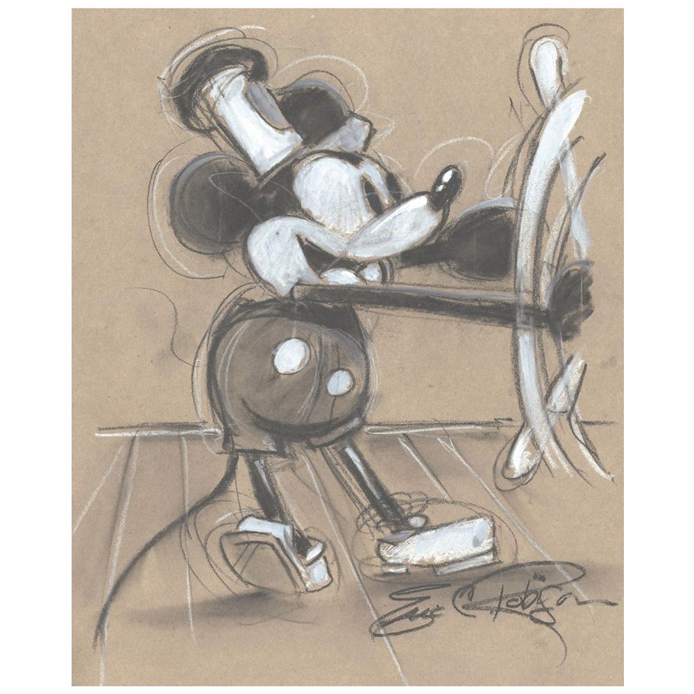 ''Steamboat Willie'' Mickey Mouse Gicl&eacute;e
