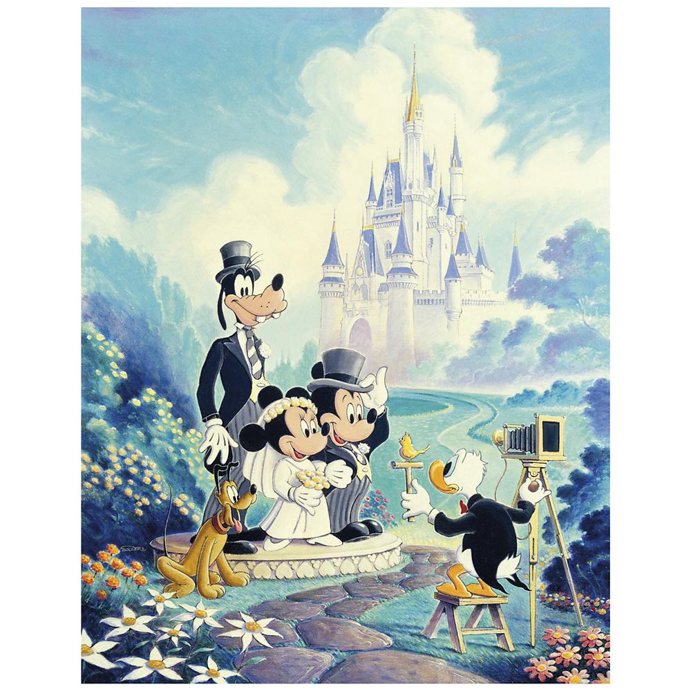 ''Mickey and Minnie Wedding'' Mickey Mouse Gicl&eacute;e