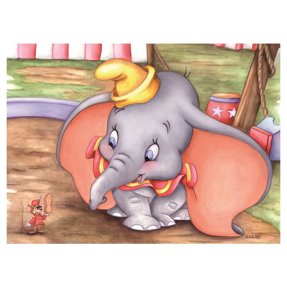 ''Dumbo at the Circus'' Gicl&eacute;e by Michelle St.Laurent