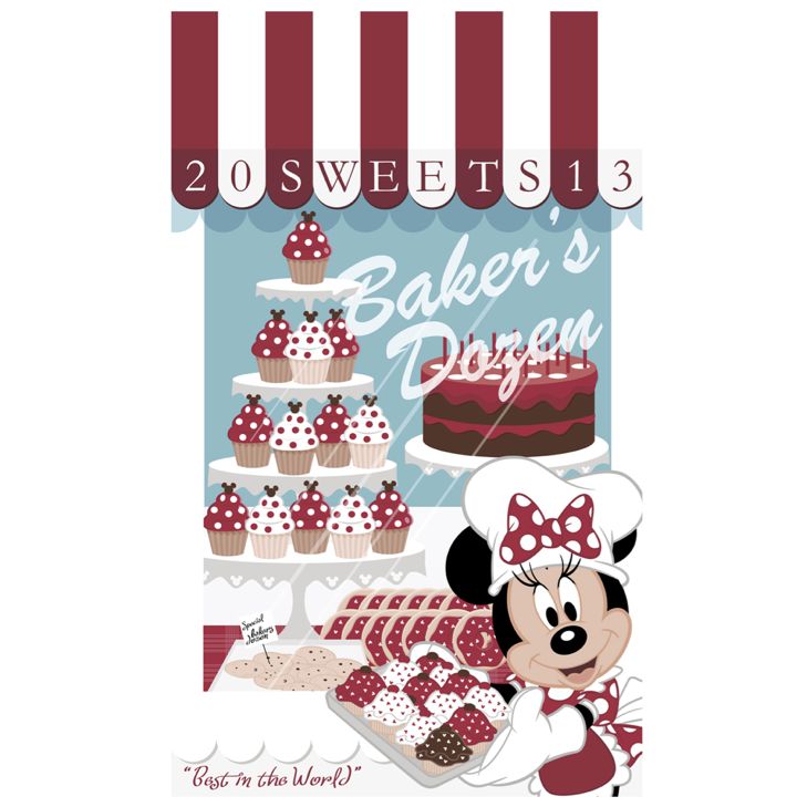 Minnie Mouse ''Baker's Dozen'' Gicl&eacute;e - Walt Disney World