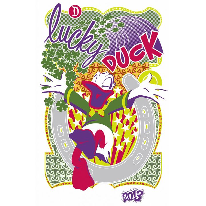 Donald Duck ''Lucky Duck'' Gicl&eacute;e - Disneyland