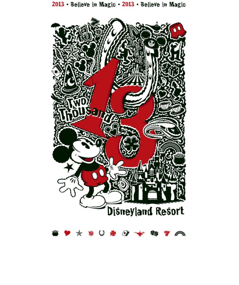 Mickey Mouse ''Good Luck Charms'' Gicl&eacute;e - Disneyland