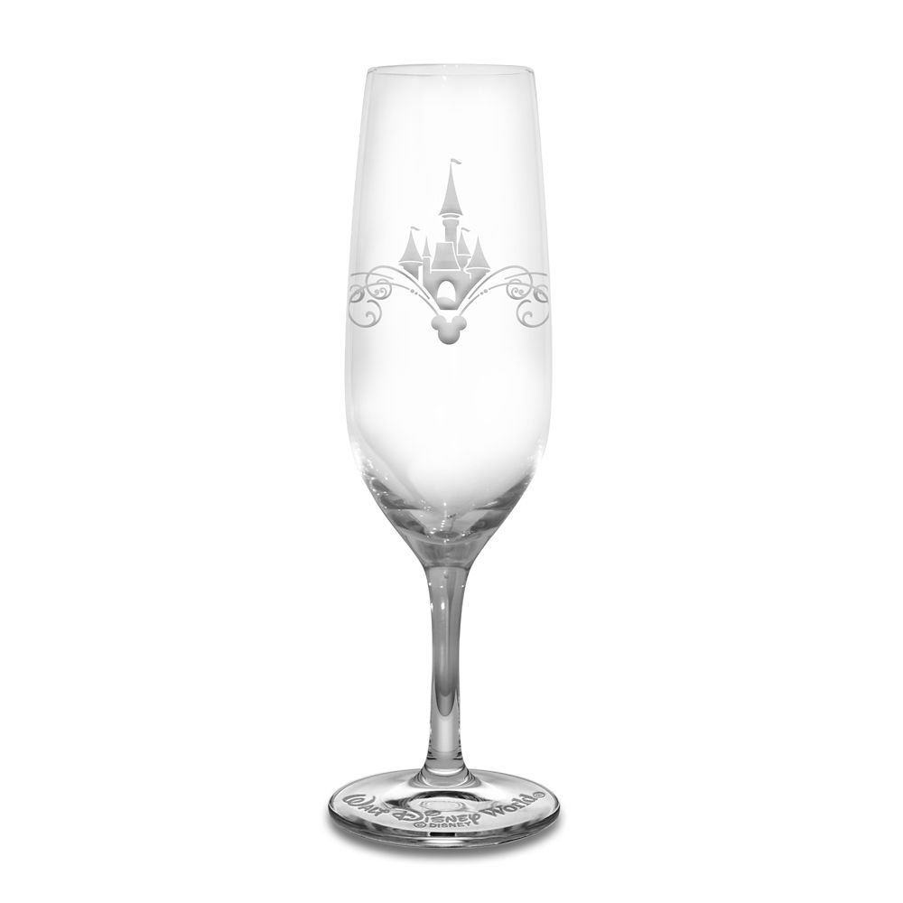 Walt Disney World Castle Glass Flute by Arribas