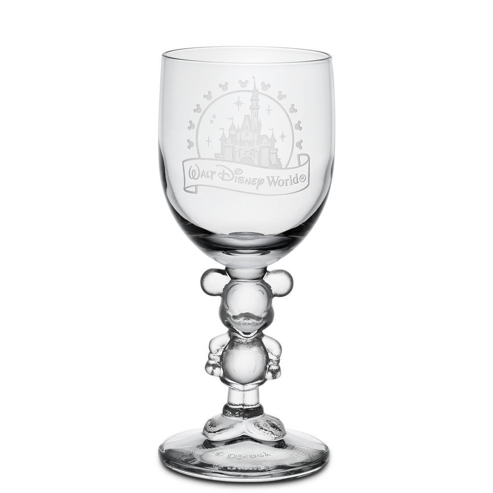 Personalizable Mickey Mouse Glass Goblet by Arribas