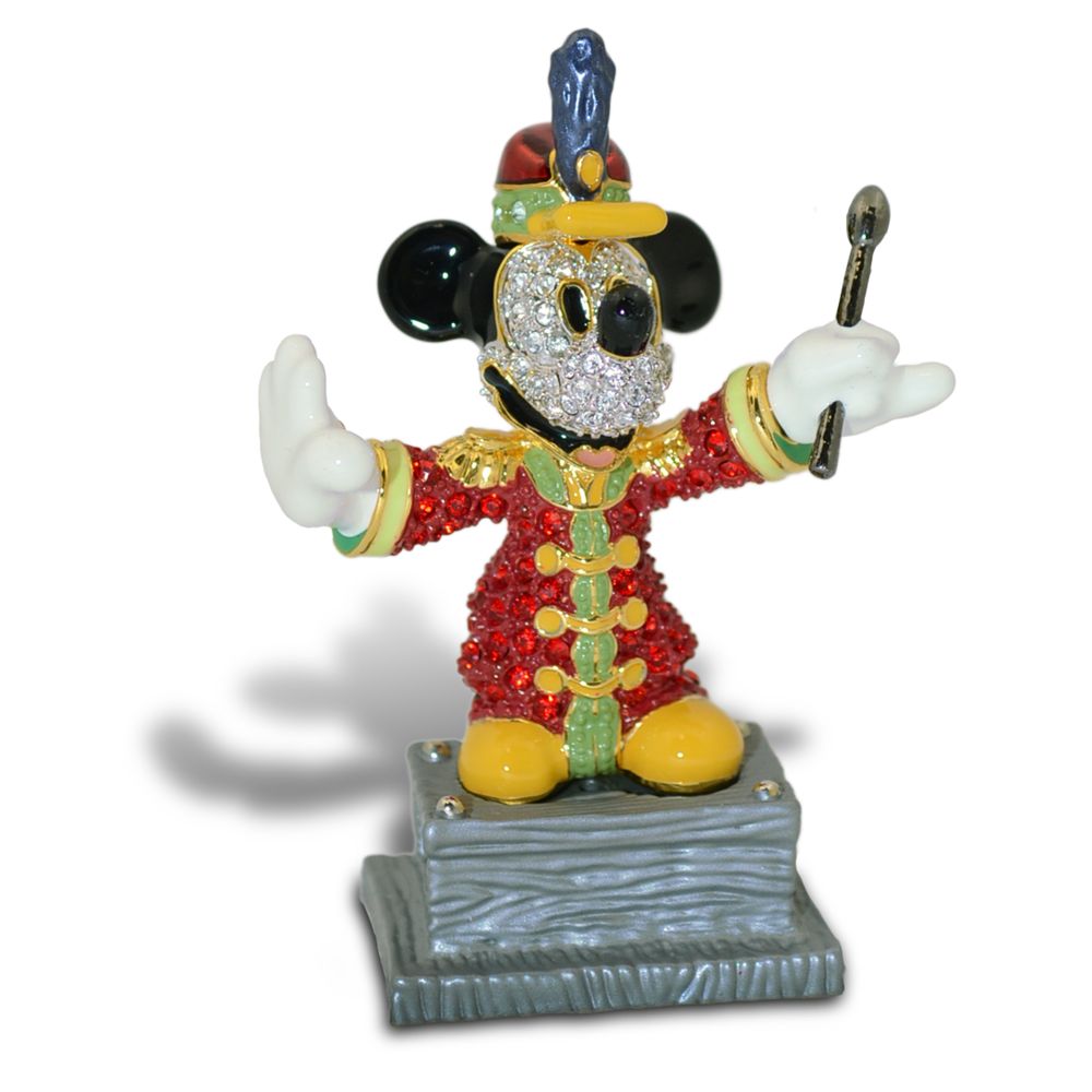 Jeweled Bandleader Mickey Mouse Figurine by Arribas