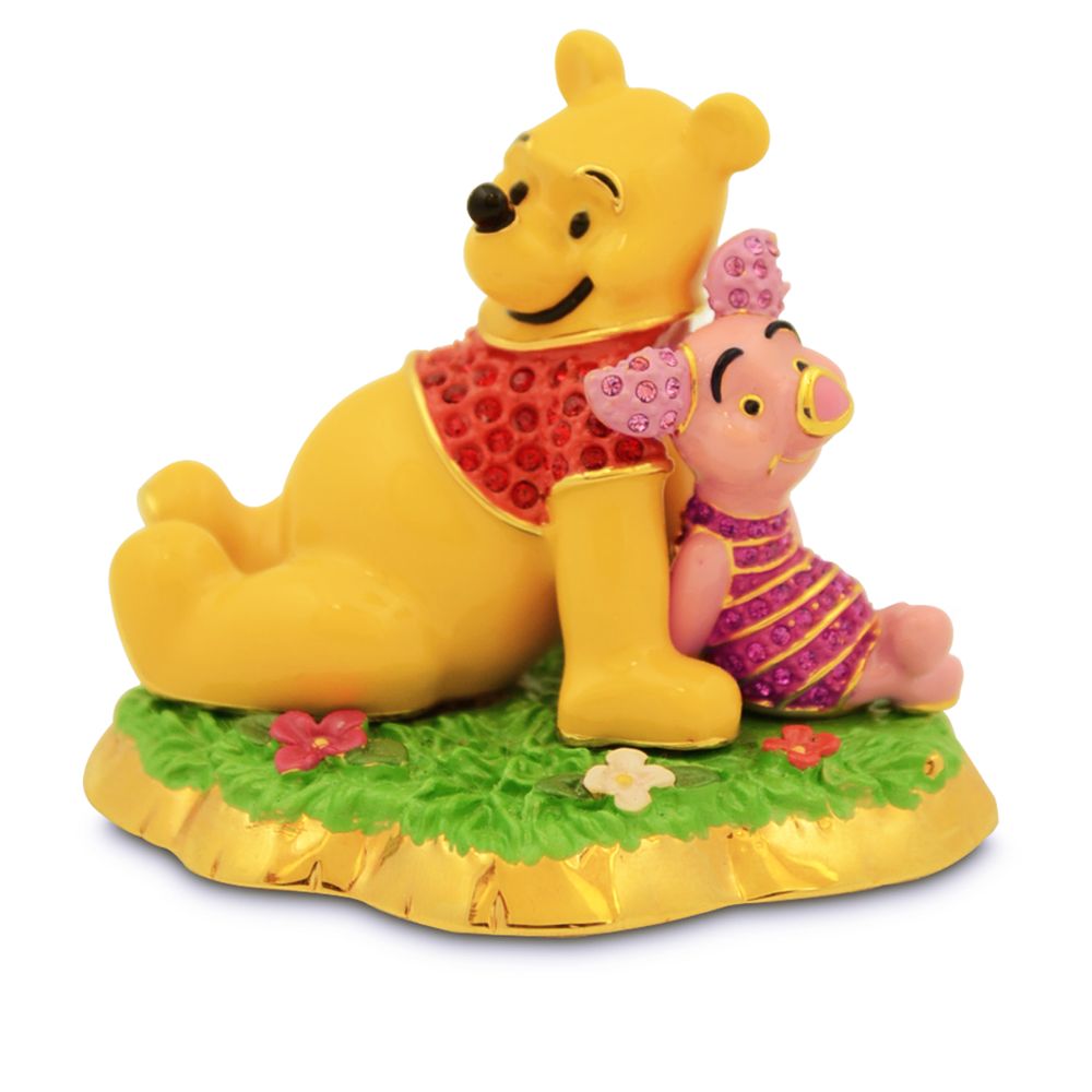 Jeweled Winnie the Pooh and Piglet Figurine by Arribas Brothers