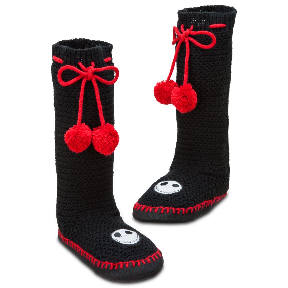 Jack Skellington Knitted Slippers