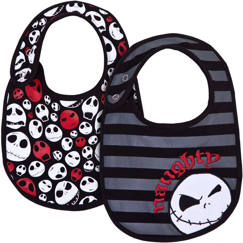 Jack Skellington Bib Set for Infants and Toddlers -- 2-Pc.
