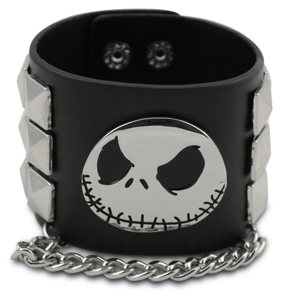 Studded Jack Skellington Cuff Bracelet