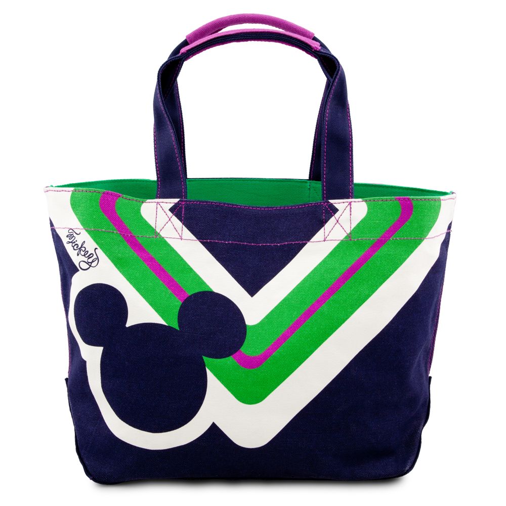 Blue Canvas Icon Mickey Mouse Tote Bag