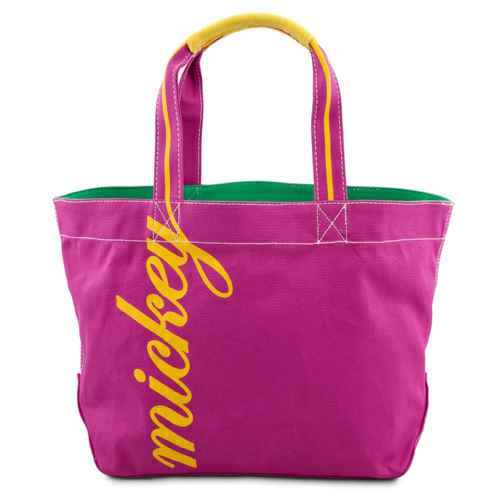 Pink Canvas Mickey Mouse Tote Bag