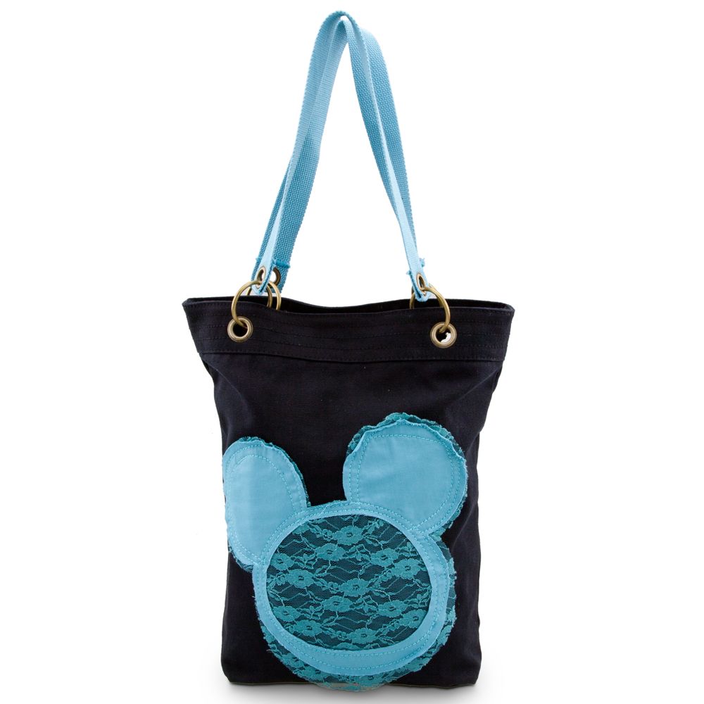 Canvas Mickey Mouse Tote - Black