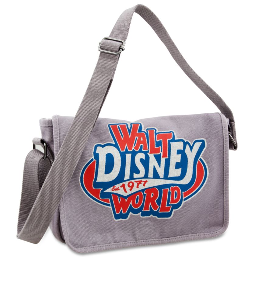 Canvas Walt Disney World Mini Messenger Bag -- Gray