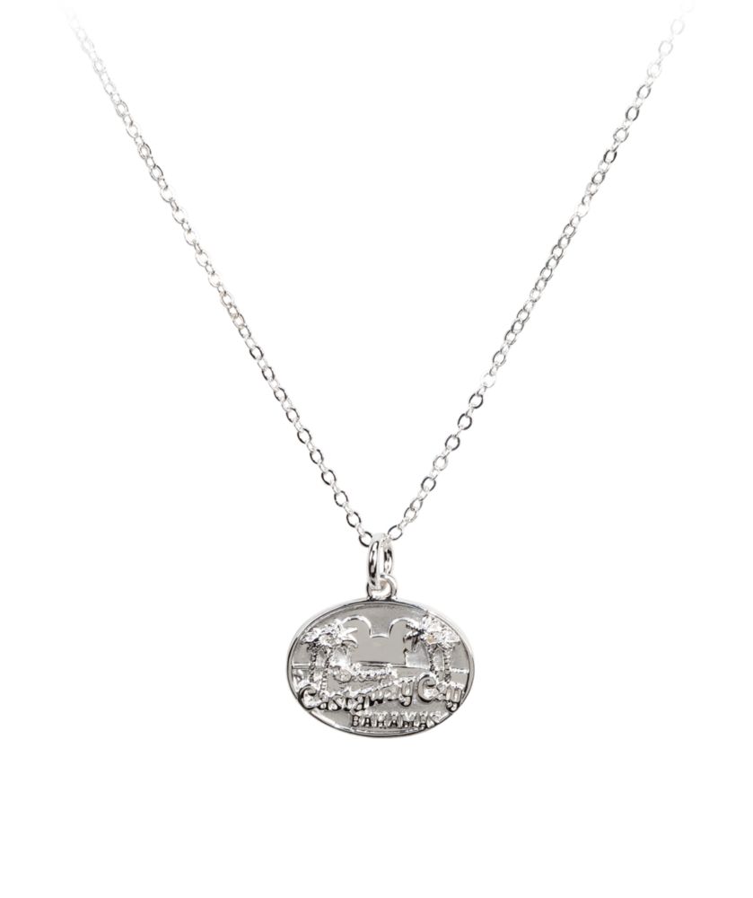 Disney Cruise Line Silver Castaway Cay Necklace