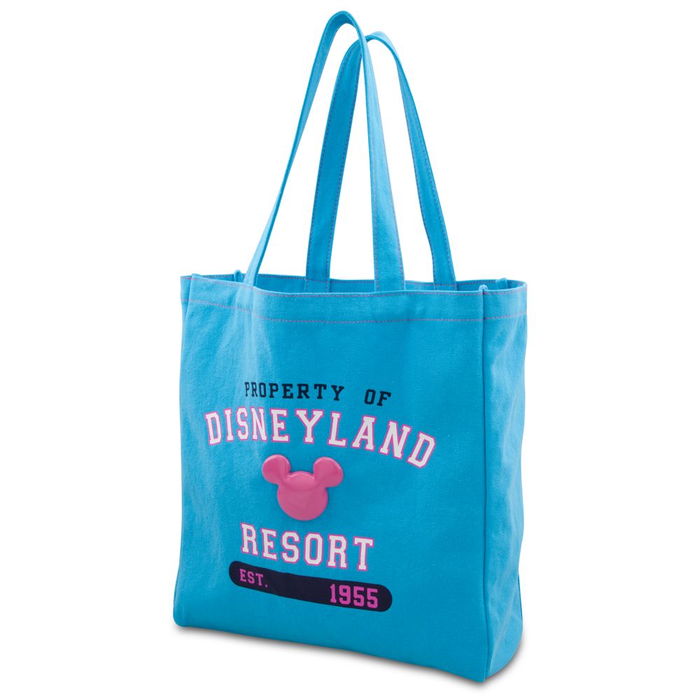 Enamel Disneyland Mickey Mouse Tote Bag -- Blue and Pink