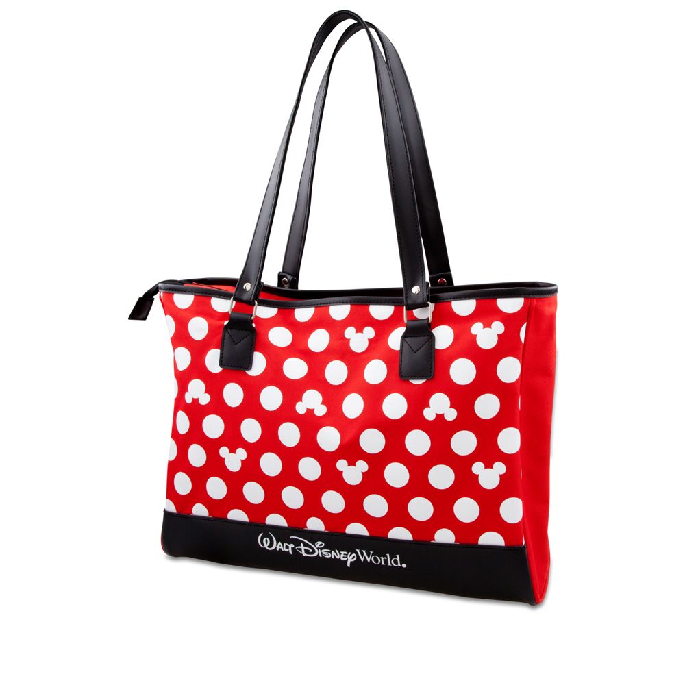 Polka Dot Walt Disney World Minnie Mouse Tote -- Red