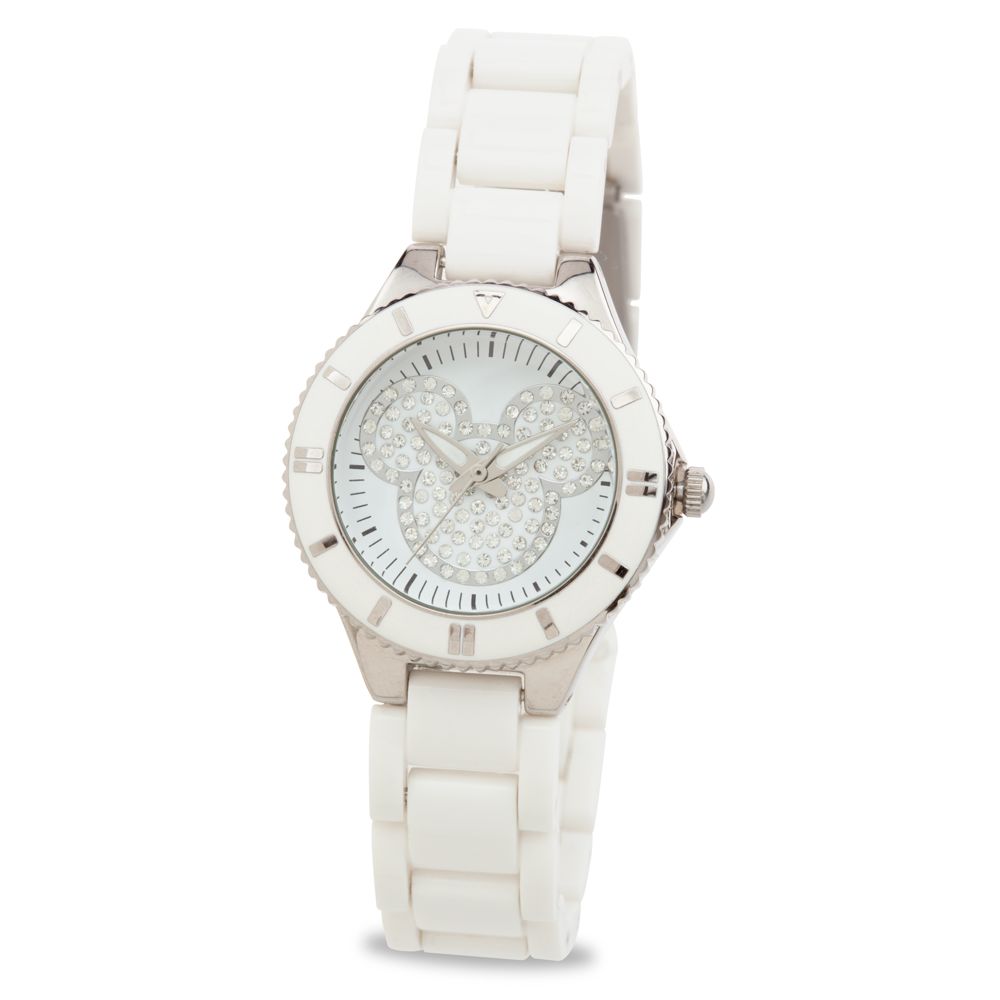 Dazzling Mickey Mouse Watch for Women -- White