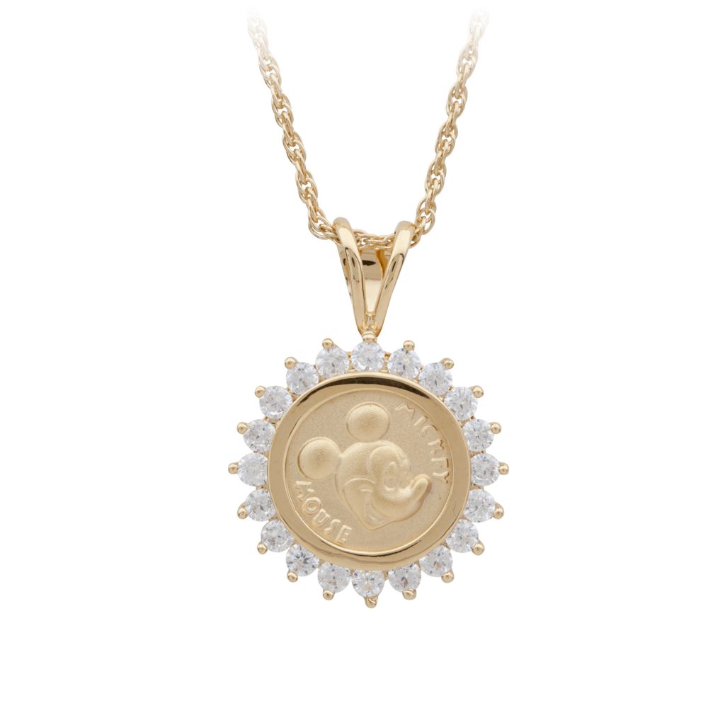 Mickey Mouse Gold Coin Necklace