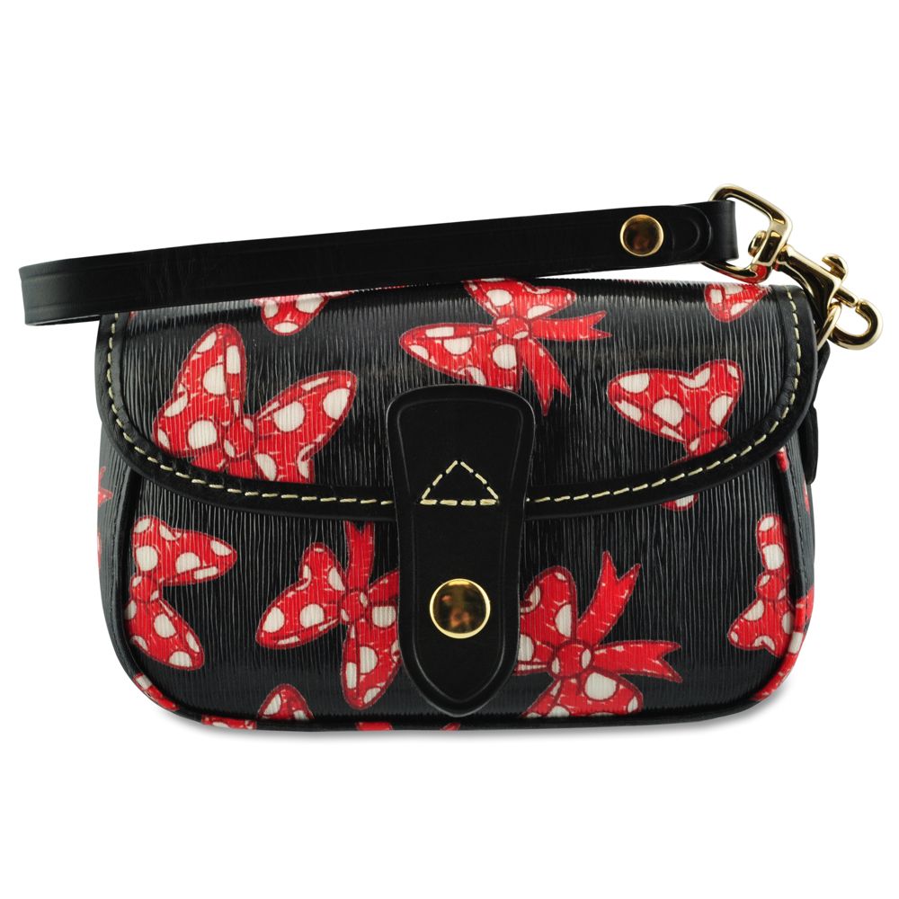 Minnie Mouse Bow Wristlet Bag by Dooney & Bourke - Black