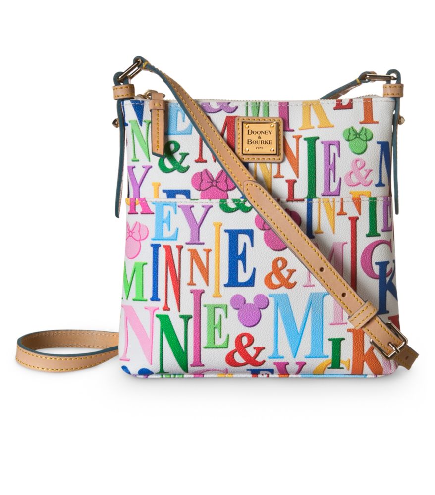 Mickey and Minnie Mouse Rainbow Letter Carrier Bag by Dooney & Bourke