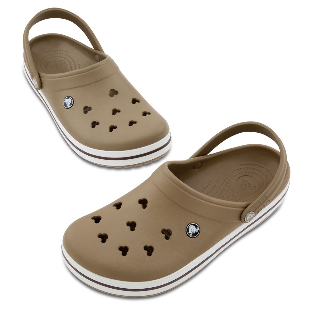 Crocband&trade; Mickey Mouse Shoes for Adults -- Khaki