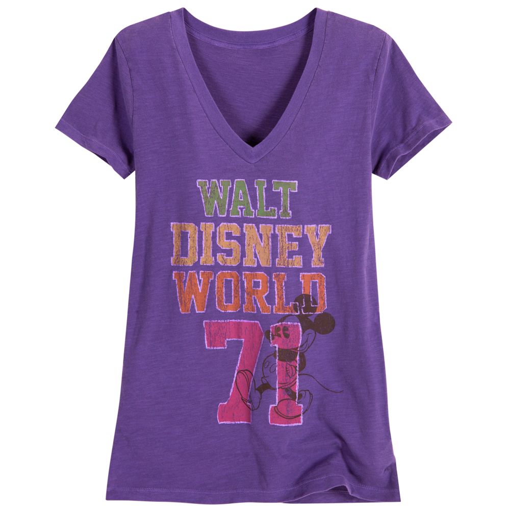 Chromatic Purple Walt Disney World Mickey Mouse Tee for Women