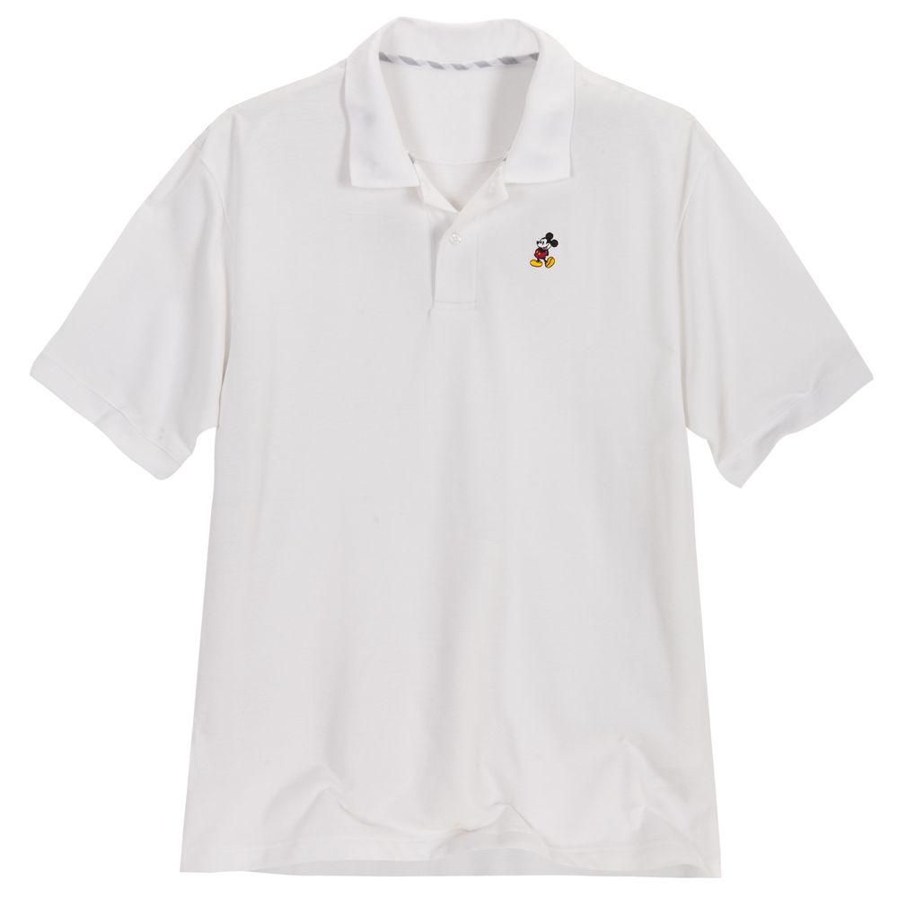 Classic White Mickey Mouse Polo for Men