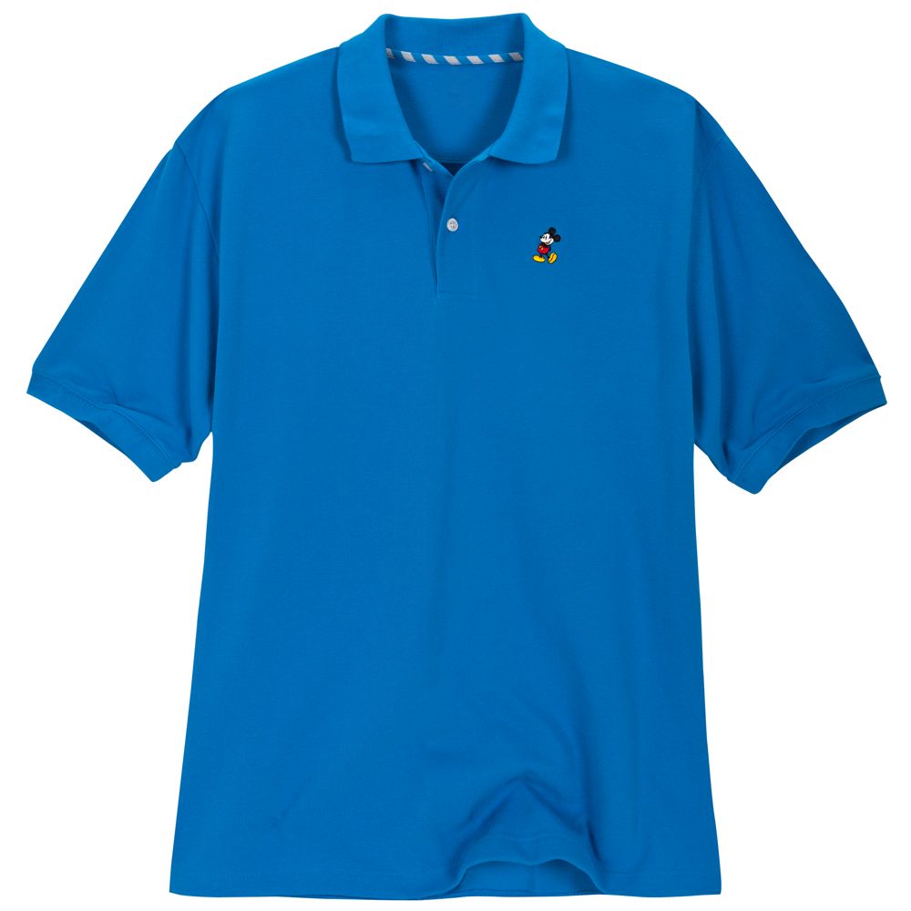 Classic Blue Mickey Mouse Polo for Men