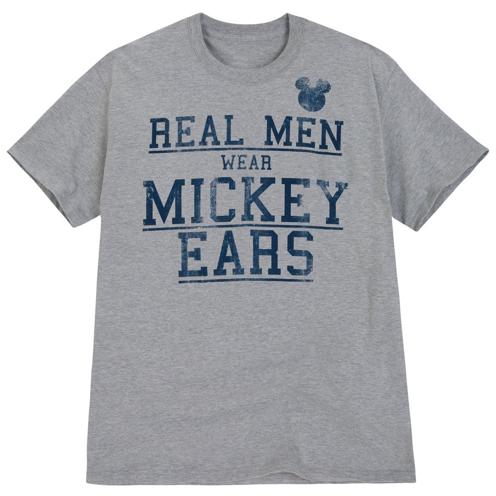''Real Men Wear Mickey Ears'' Mickey Mouse Tee for Men
