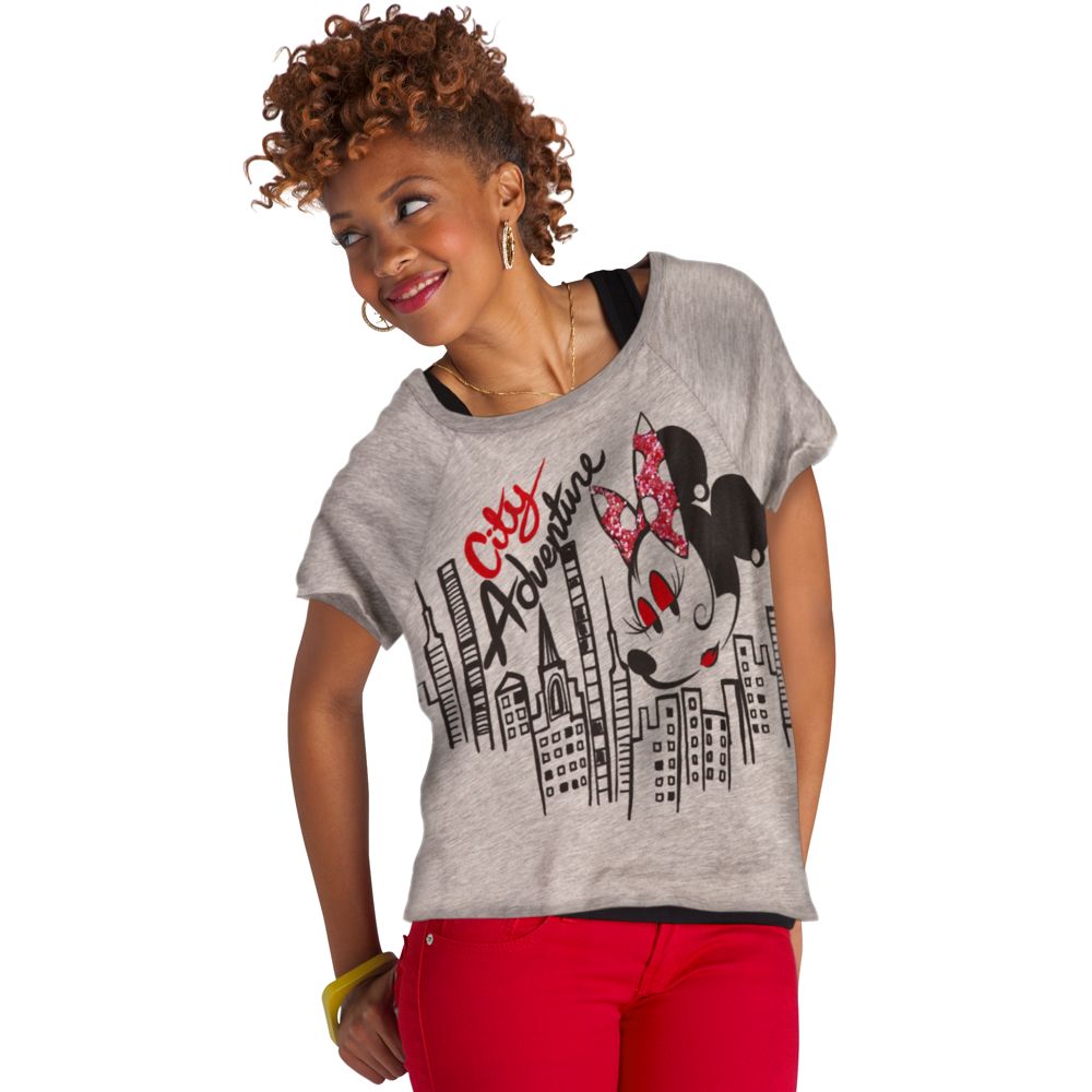 ''City Adventure'' Minnie Mouse Tee for Women