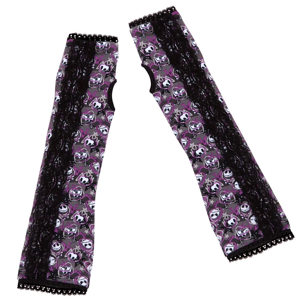 Lace Jack Skellington Arm Warmers