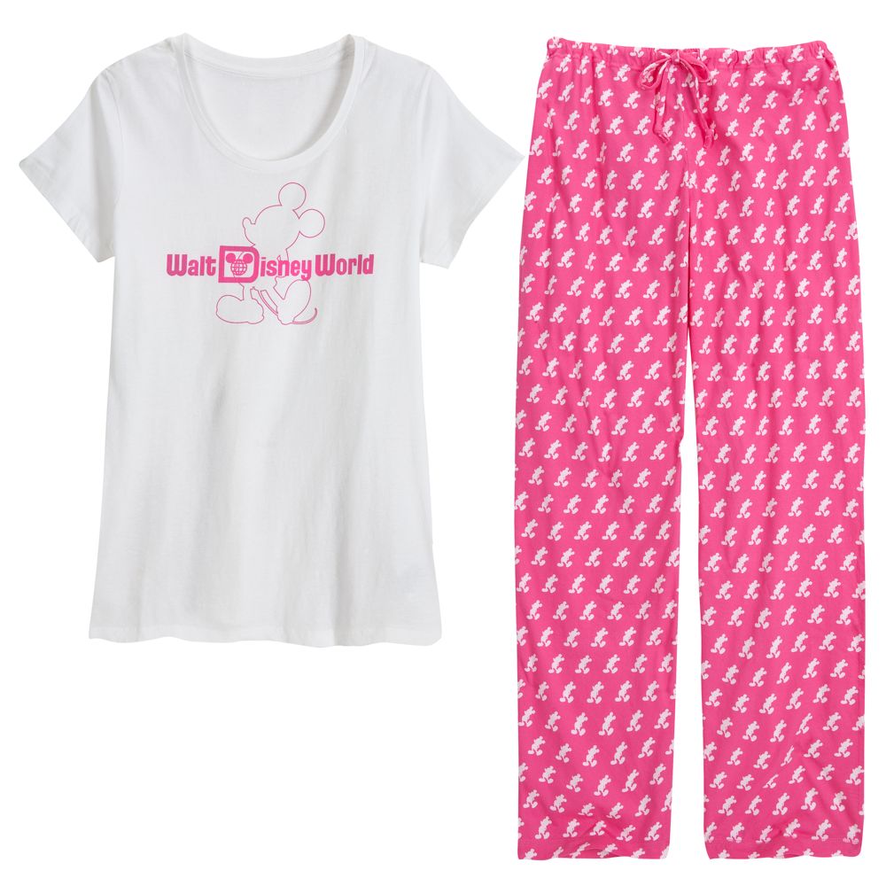 Walt Disney World Mickey Mouse Pajama Set -- Pink