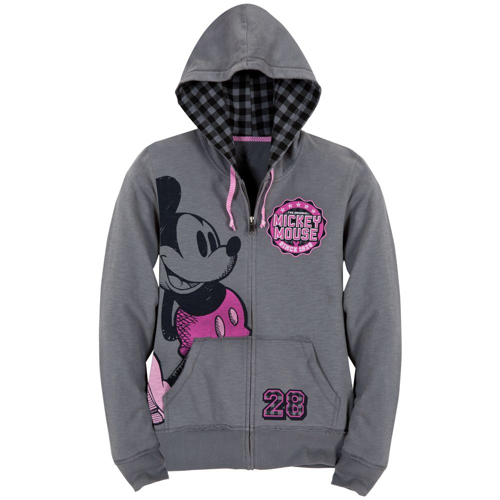 Pink Accents Mickey Mouse Hoodie for Women