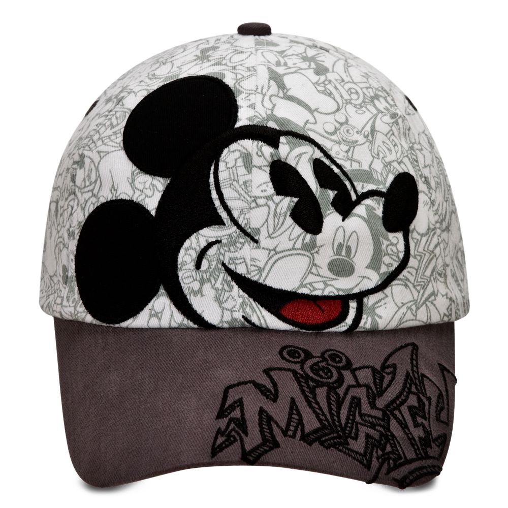 Sketch Mickey Mouse Baseball Cap for Adults