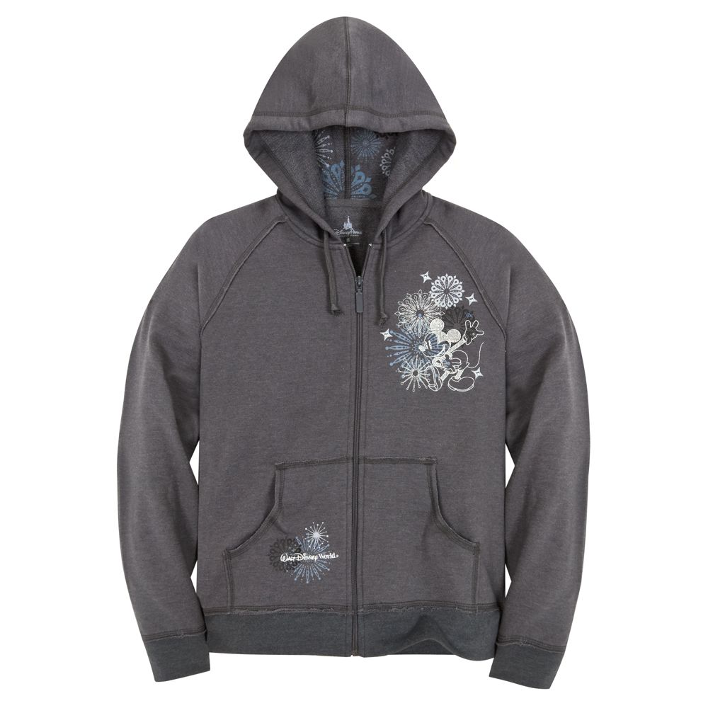 Raglan Zip FleeceMickey Mouse Fleece Hoodie for Women