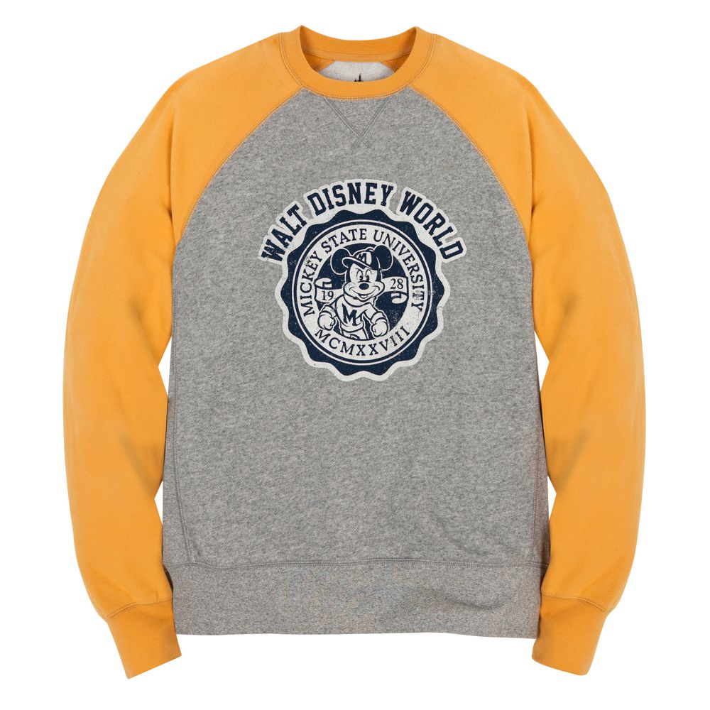 Raglan Fleece Walt Disney World Collegiate Mickey Mouse Sweatshirt for Men
