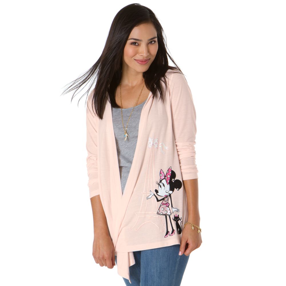 ''Ooh La La'' Hooded Minnie Mouse Cardigan Wrap for Women