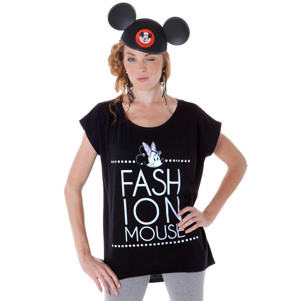 ''Ooh La La'' Fashion Mouse Minnie Mouse Tee for Women