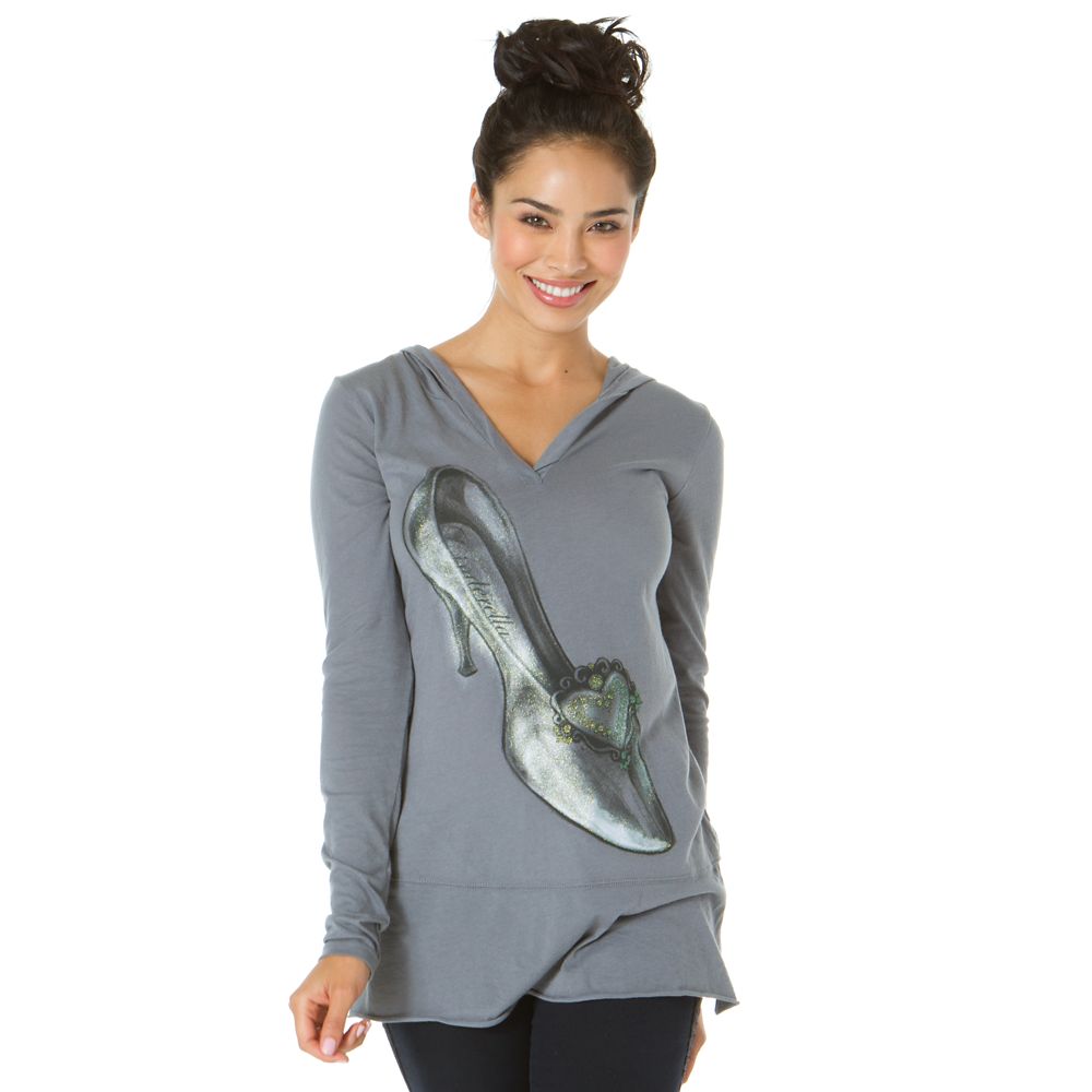 Hooded Glass Slipper Cinderella Tee for Women
