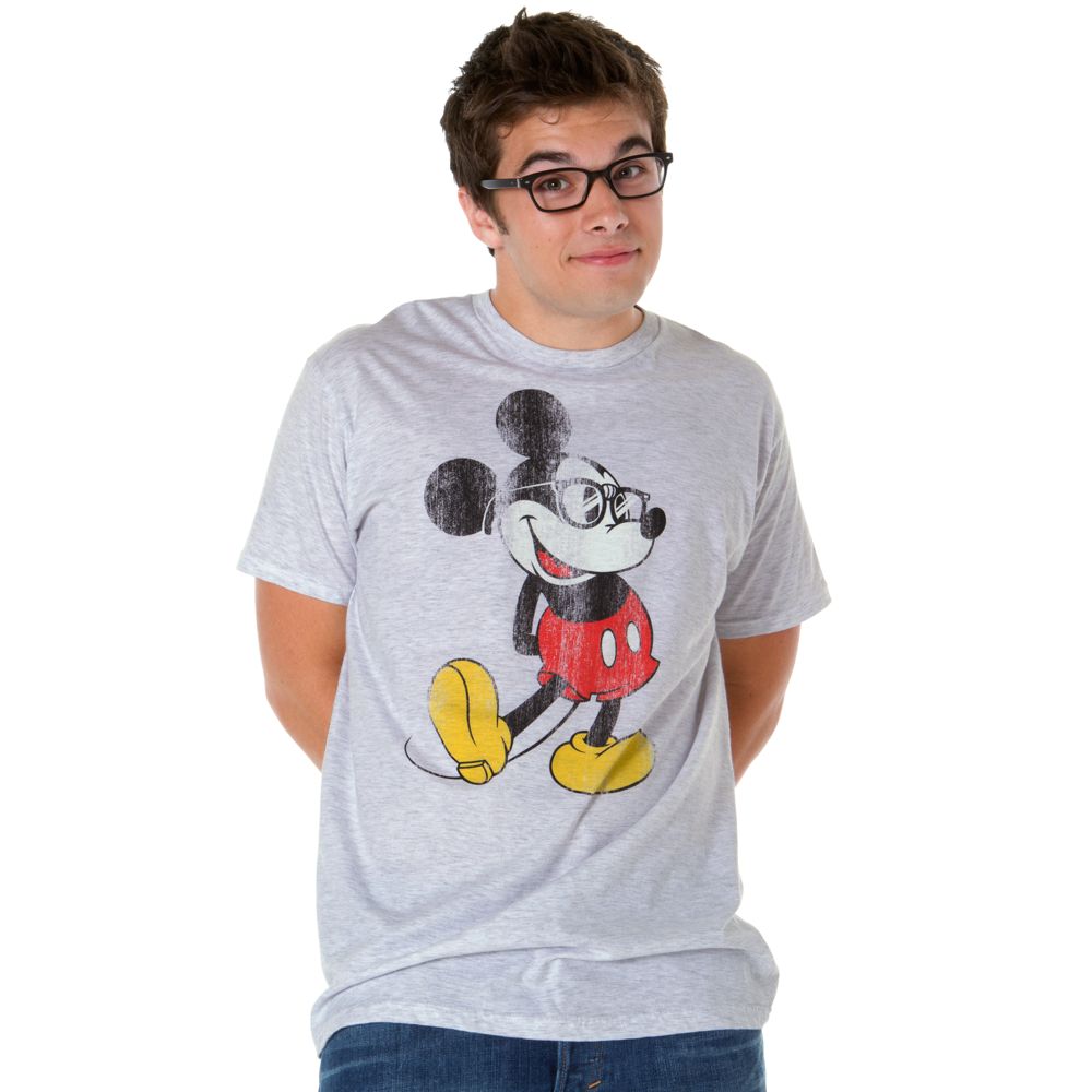 Eyeglasses Mickey Mouse Tee for Men