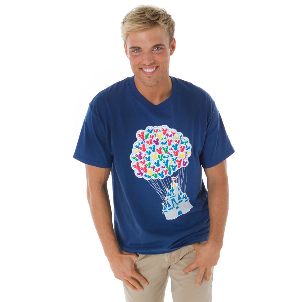 Mickey Balloon Walt Disney World Castle Tee for Men