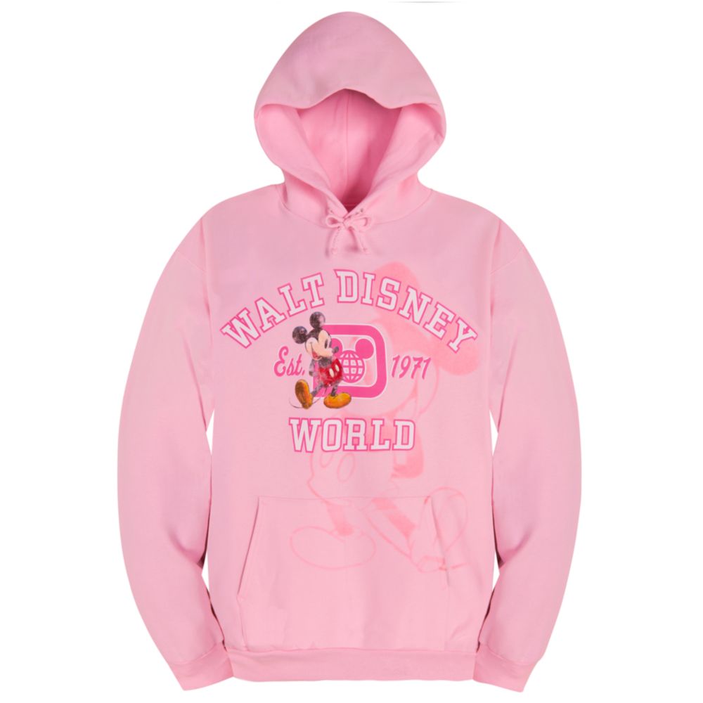 Hooded Fleece Walt Disney World Mickey Mouse Sweatshirt for Women -- Pink