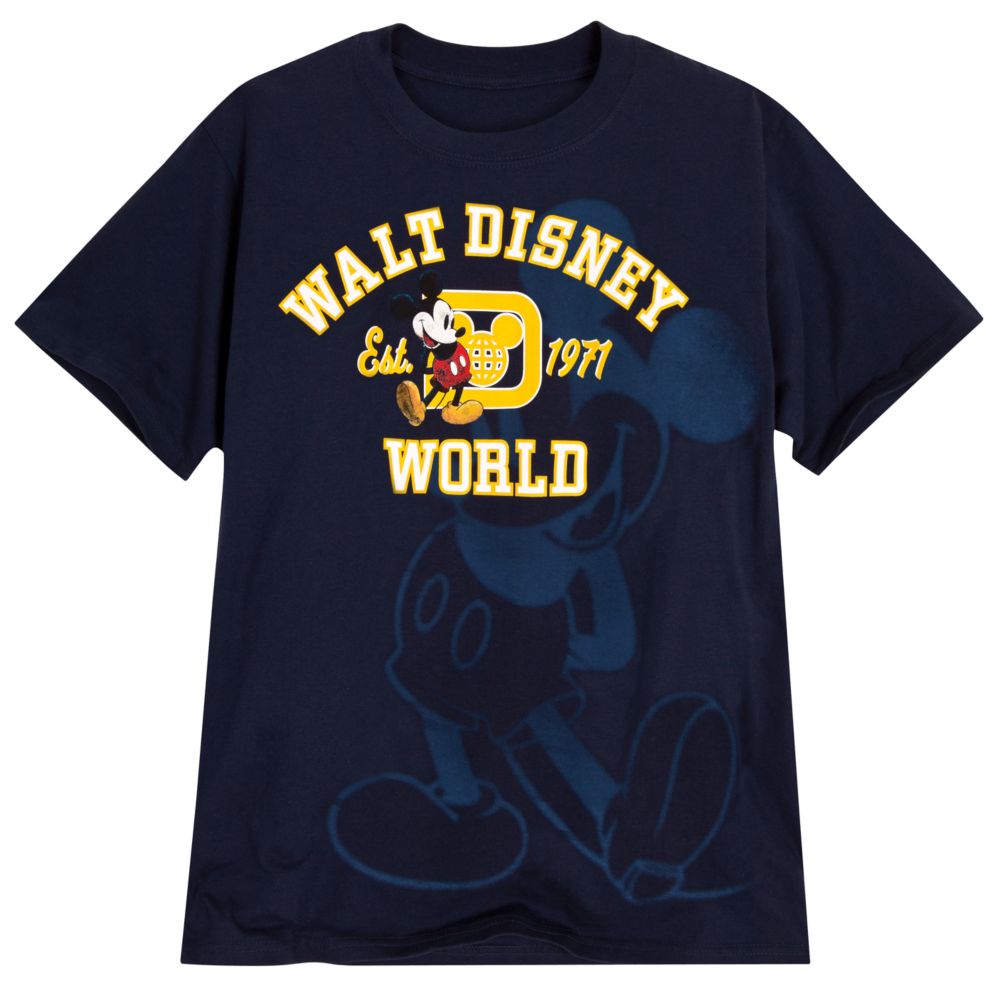 Mickey Mouse Walt Disney World Resort Tee for Men -- Navy