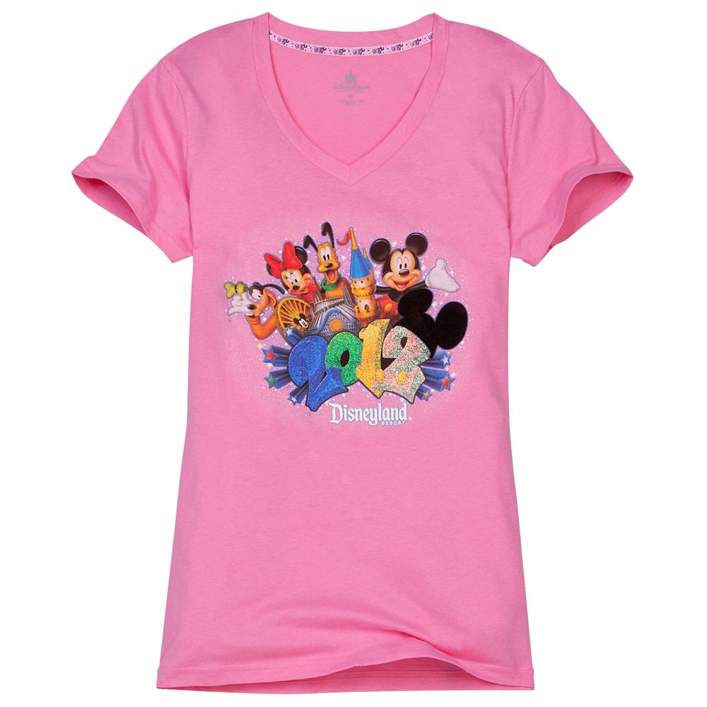 V-Neck 2012 Disneyland Tee for Women