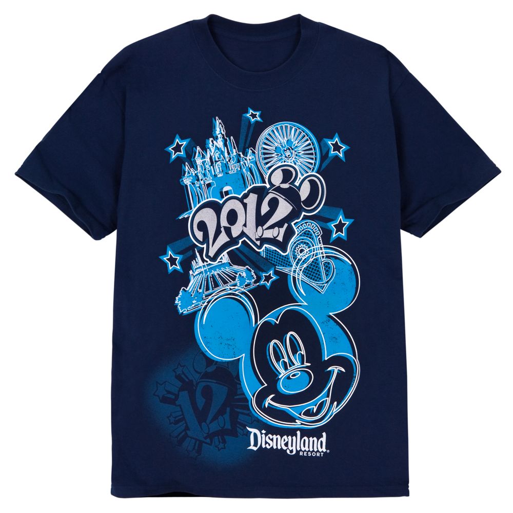 Contemporary 2012 Disneyland Resort Tee for Men