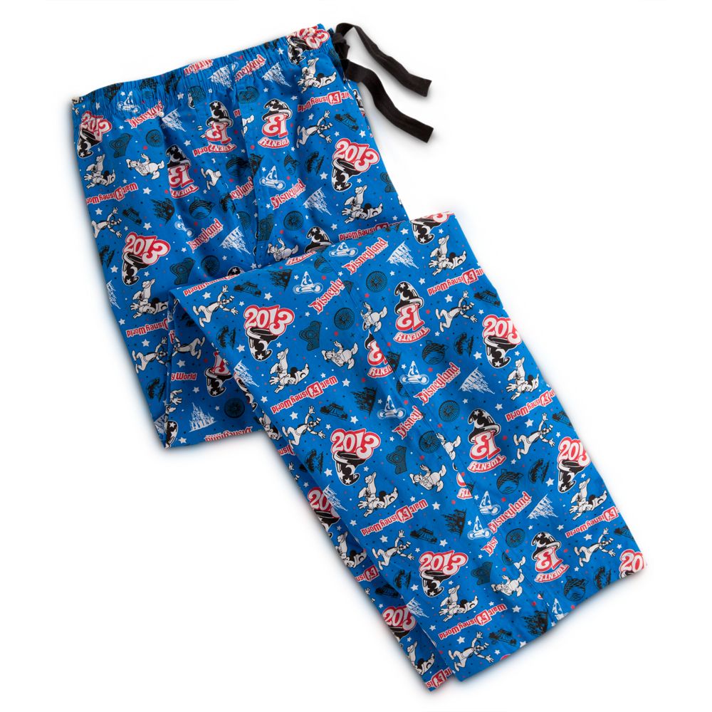 Sorcerer Mickey Mouse Lounge Pants for Men - Disney Parks 2013